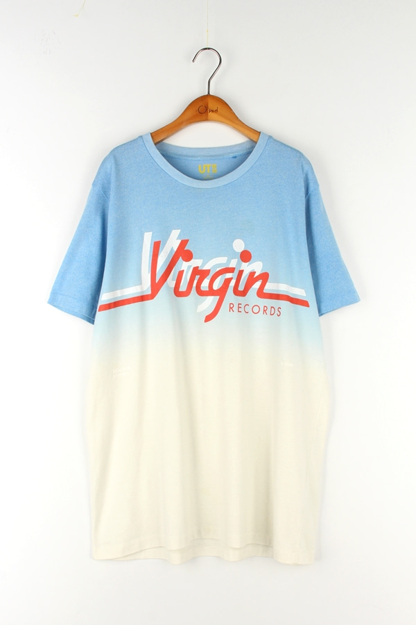 VIRGIN RECORD X UNIQLO 콜라보 프린팅 티셔츠 MAN_L