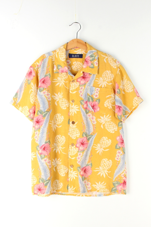 R BOY 하와이안 셔츠 WOMAN_S (옐로우)