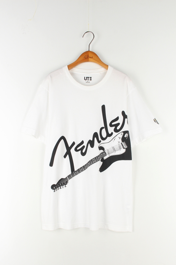 FENDER X UNIQLO 프린팅 하프 티셔츠 MAN_S
