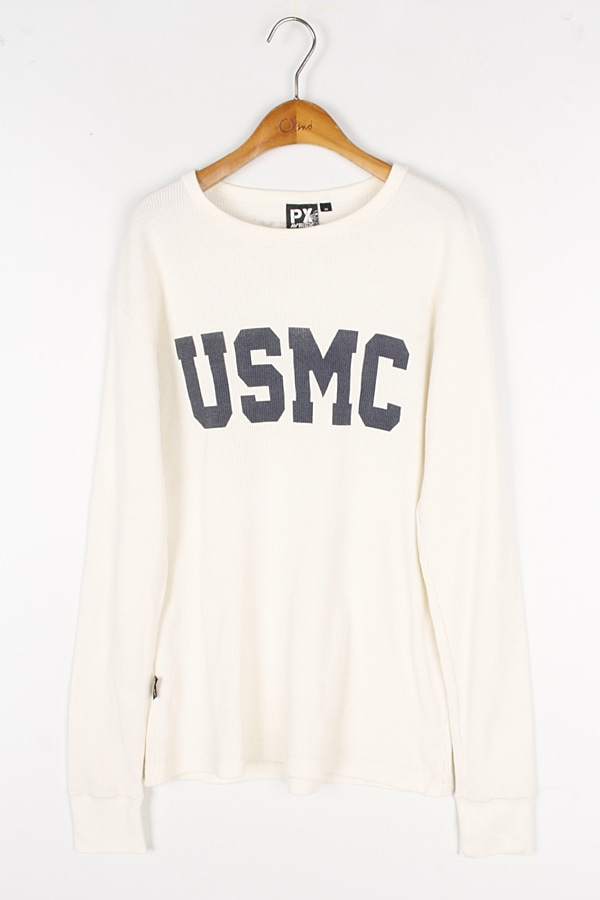 AVIREX 아비렉스 USMC 미해병대 밀리터리 와플 티셔츠 MAN_M