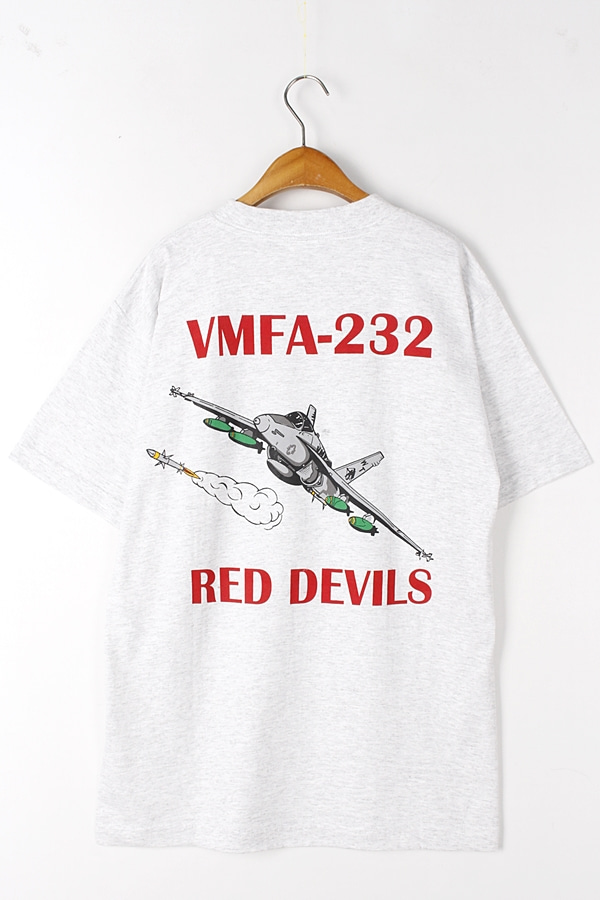 90s MURINA VMFA-232 RED DEVILS 프린팅 티셔츠 MAN_S