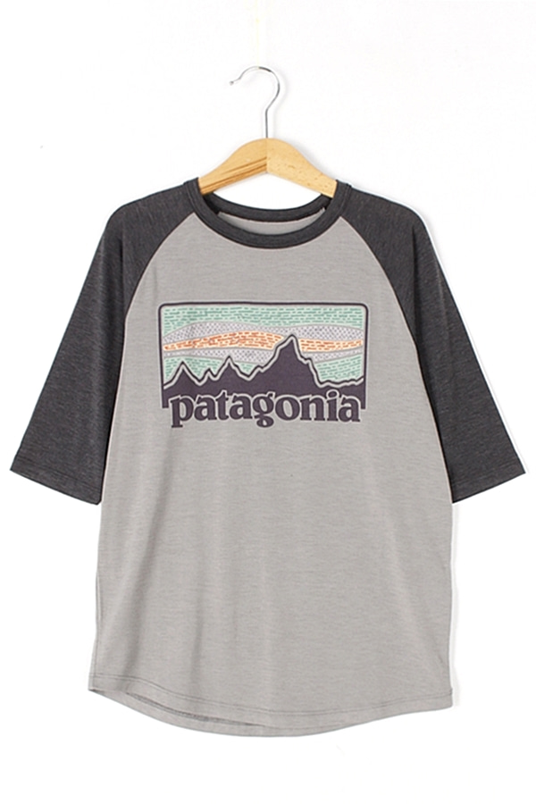 PATAGONIA 파타고니아 프린팅 레글런 7부 티셔츠 KIDS_7-8T
