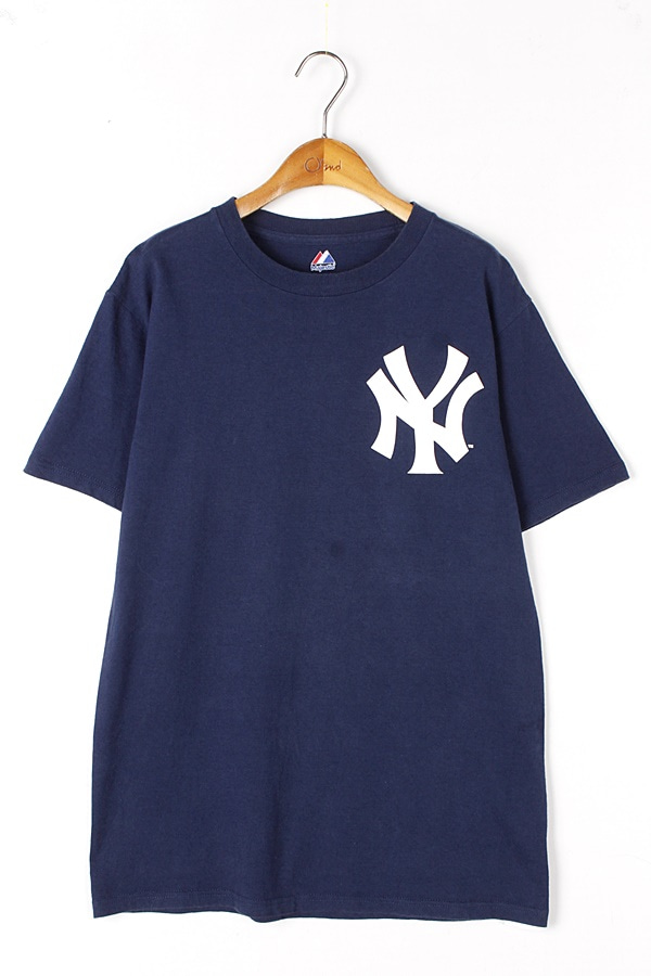 MAJESTIC 마제스틱 뉴욕 양키즈 프린팅 티셔츠 WOMAN_M