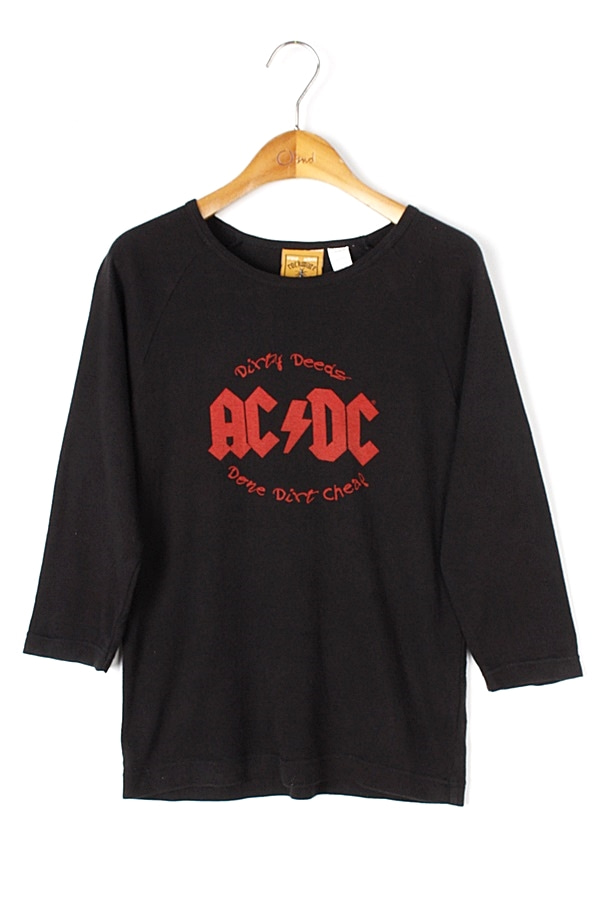 ROCKWARE AC DC 프린팅 락 티셔츠 WOMAN_M
