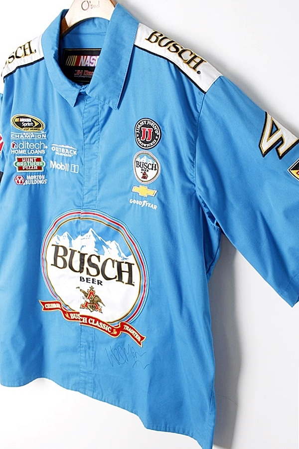JH DESIGN 90s NASCAR KEVIN HARVICK BUSCH 레이싱 셔츠 MAN_L