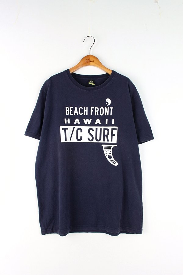TNC SURF 빈티지 빅 프린팅 하프 티셔츠 MAN_L