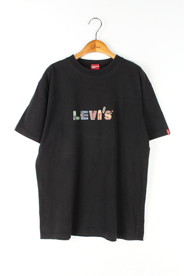 LEVIS 리바이스 프린팅 하프 티셔츠 MAN_M