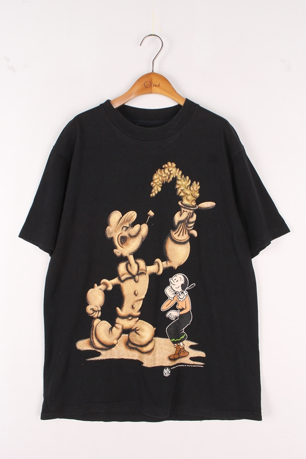 90s 빈티지 뽀빠이 프린팅 티셔츠 MAN_M