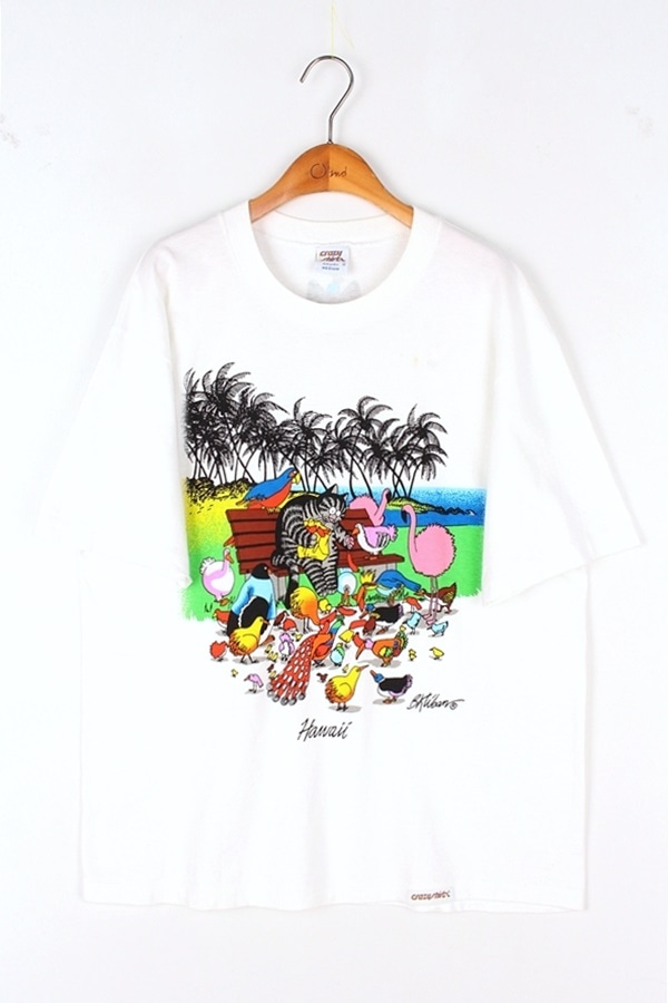 CRAZY SHIRTS HAWAII_MADE USA 90s 빈티지 프린팅 티셔츠 MAN_M