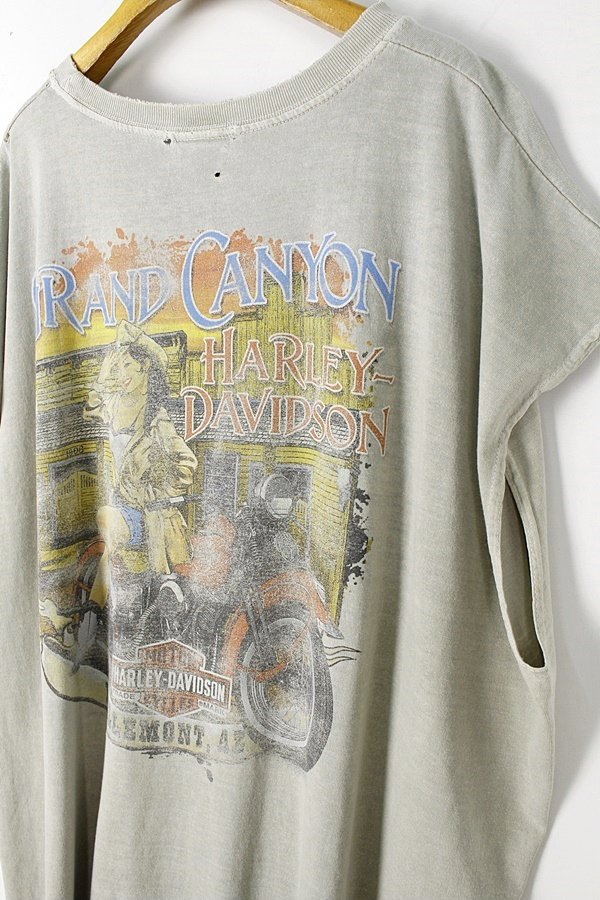 HARLEY DAVIDSON 할리데이비슨 빈티지 GRAND CANYON 슬리브리스 티셔츠 MAN_2XL