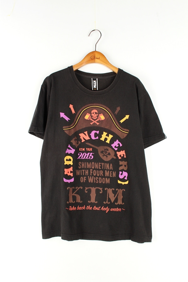 KTM 빈티지 프린팅 하프 티셔츠 MAN_S