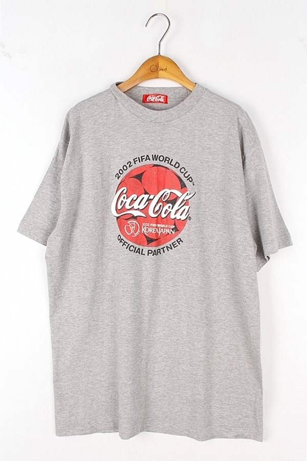 COCA COLA 코카콜라 빈티지 2002 FIFA WORLD CUP 프린팅 티셔츠 MAN_M