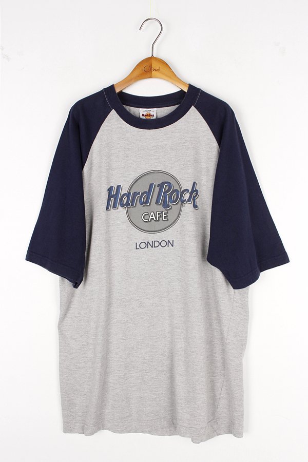 HARD ROCK CAFE 하드락카페 빈티지 프린팅 레글런 티셔츠 MAN_L