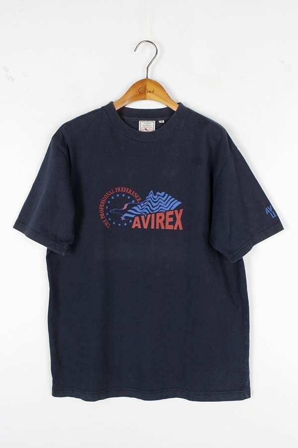 AVIREX USA 아비렉스 빈티지 프린팅 티셔츠 WOMAN_M