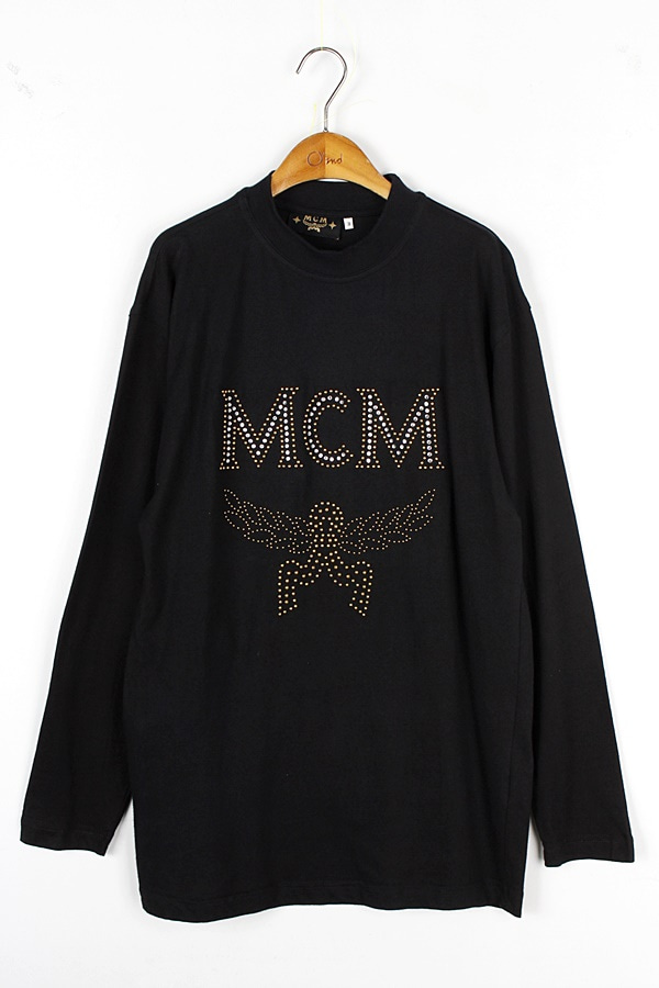 MCM 엠씨엠 큐빅 포인트 롱 티셔츠 WOMAN_L