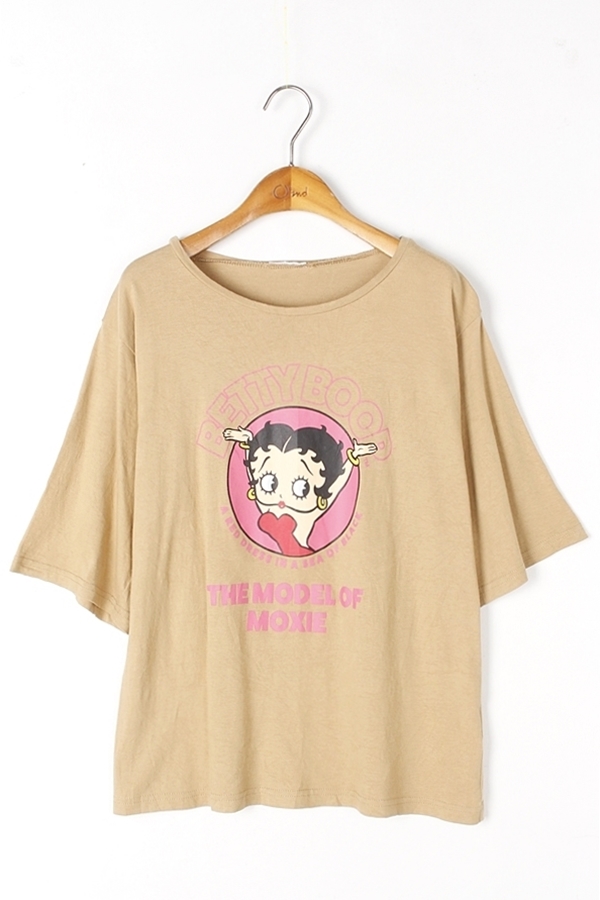 BETTY BOOP 베티붑 빈티지 프린팅 티셔츠 WOMAN_M