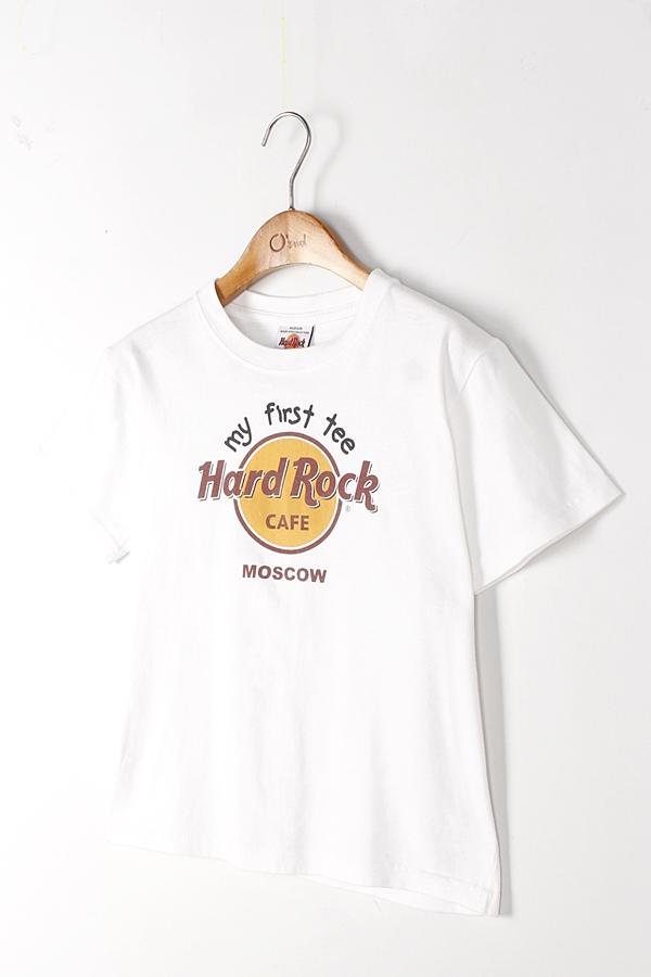HARD ROCK CAFE MOSCOW 하드락카페 빈티지 프린팅 티셔츠 KIDS_140